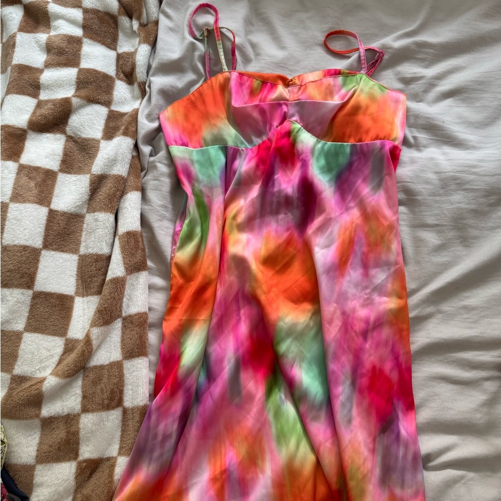 Vibrant Tie-Dye Slip Dress
